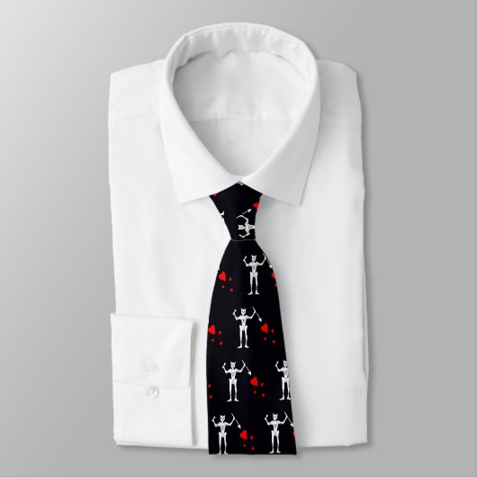 Cravate Barbe Noire Pirate - Edward Enseigner Chaque Crava (Attaché)