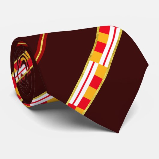 Cravate Barcelone barre le drapeau (Roulé)