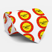 Cravate Barcelone, Espagne, cercle (Roulé)