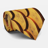 Cravate bardeaux jaunes (Roulé)