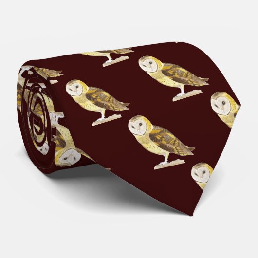 Cravate Barn Owl (Roulé)