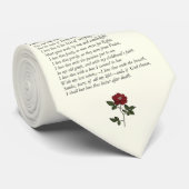 Cravate Barrett Browning - Sonnets du Portugais 43 (Roulé)