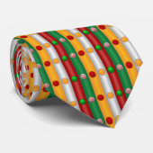 Cravate Bars de Noël (Roulé)