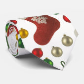 Cravate Bas de Noël du Père Noël (Roulé)