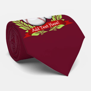 Cravate Base-ball avec un casquette de Père Noël de styl