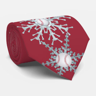 Cravate Base-ball de Noël