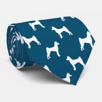 Basenji Chien Silhouettes Motif Bleu et Blanc