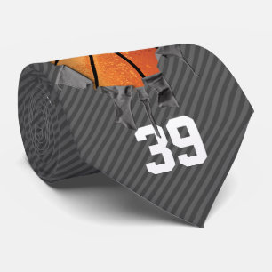 Cravate Basket-ball déchiré (foncé/personnalisé)