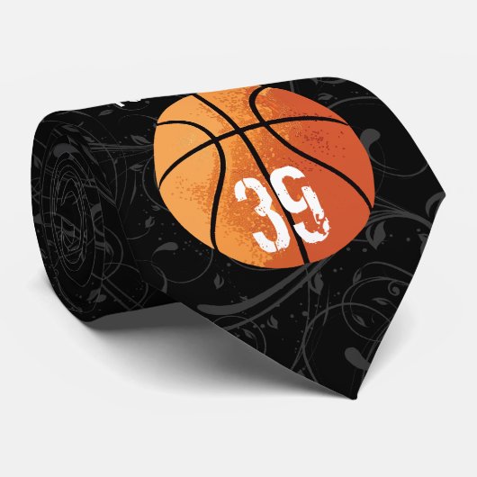 Cravate Basket-ball (Personalizable) (Roulé)