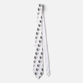 Cravate Basket-ball pop art noir blanc gris tendance
