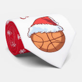 Cravate Basket Ball Santa Hat Coach Noël (Roulé)