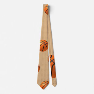 Cravate Basket-ball sur le bois dur