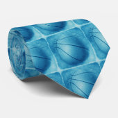 Cravate Basket Bleu Pop Art (Roulé)