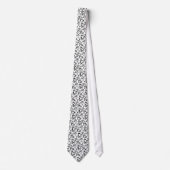 Cravate Bass Treble Clef Hearts Music Notes Pattern Tie (Devant)