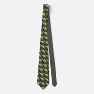 Cravate Basse moderne Poisson Vert Motif Mens