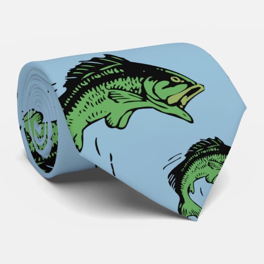 Cravate Basse Motif Bleu (Roulé)