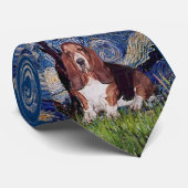 Cravate Basset Hound en étoile (Roulé)