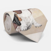 Cravate Basset Hound Peinture - Cute Original Chien Art (Roulé)