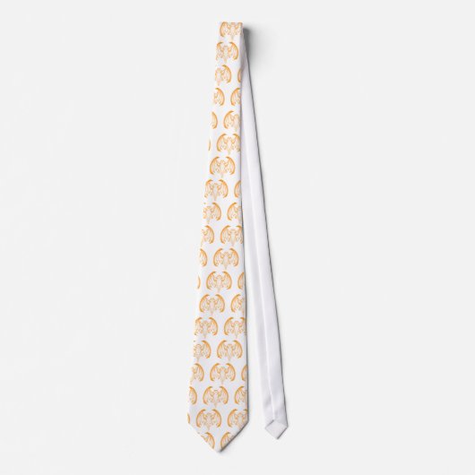 Cravate Bat Orange Inv Le MUSÉE Zazzle Cadeaux (Devant)