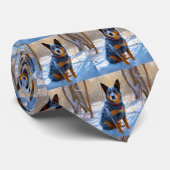 Cravate Bateau Australien Laisser neiger Noël (Roulé)