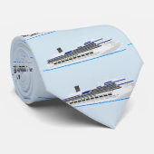 Cravate Bateau de croisière Nuits officielles Amusants (Roulé)