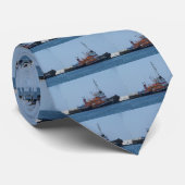 Cravate Bateau de garde-côte et bateau de traction subite (Roulé)