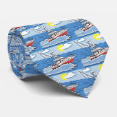 Cravate Bateau de pêche sur les hautes mers (Roulé)