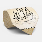 Cravate Bateau de pirate (Roulé)