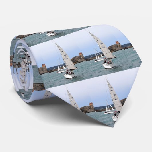 Cravate Bateaux de course (Roulé)