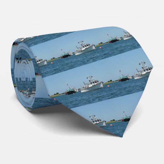Cravate Bateaux du port de Chatham (Roulé)