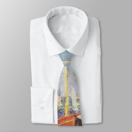 Cravate Bateaux rouges à Argenteuil Necktie (Attaché)