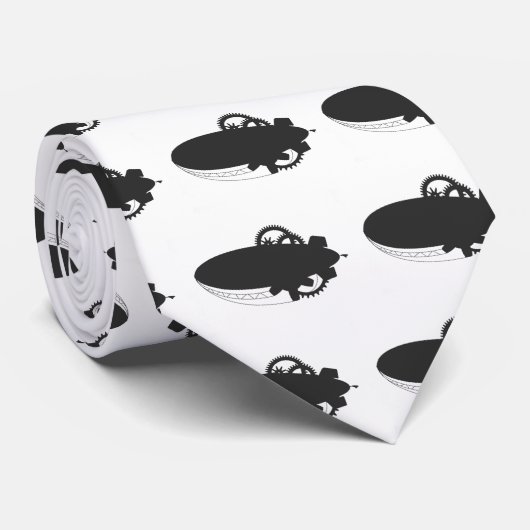 Cravate Bateaux Steampunk (Roulé)