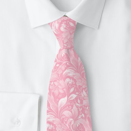 Cravate Batik Botanique Bubblegum