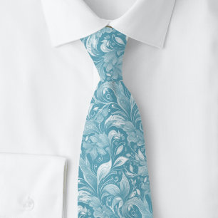Cravate Batik Botanique Mystic Blue