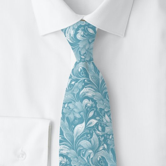 Cravate Batik Botanique Mystic Blue