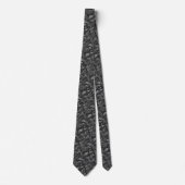 Cravate Batik botanique Onyx (Devant)