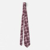 Cravate Batik floral Bordeaux (Dos)