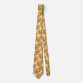 Cravate Batik Floral Caramel (Devant)