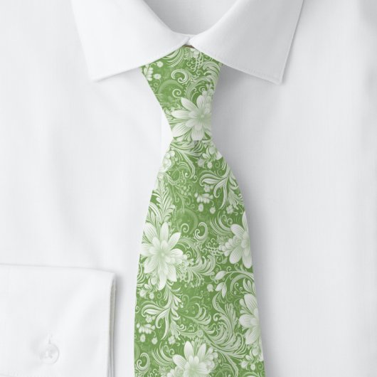 Cravate Batik Floral de Mousse