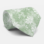 Cravate Batik floral Eucalyptus (Roulé)
