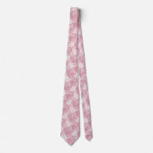 Cravate Batik Floral Rose Poussiéreux (Devant)