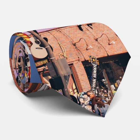 Cravate Bâtiment iconique de Nashville Batman (Roulé)