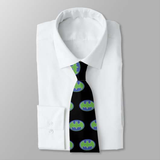 Cravate Batman | Symbole pourpre et vert (Attaché)