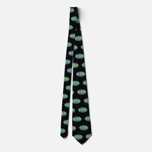 Cravate Batman | Symbole pourpre et vert (Dos)