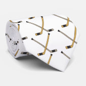 Cravate Bâtons de hockey (Roulé)