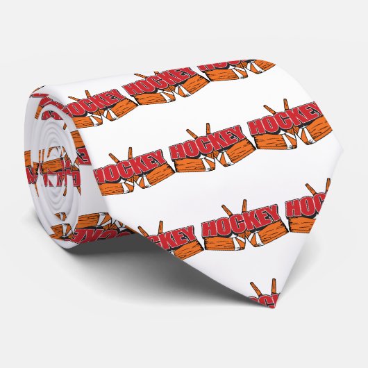 Cravate Bâtons de hockey (Roulé)
