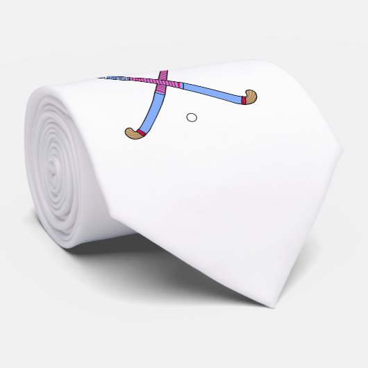 Cravate Bâtons de hockey de champ (Roulé)