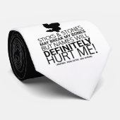 Cravate Bâtons & Pierres, Woke Satire (Roulé)