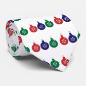 Cravate Baubles de Noël (Roulé)