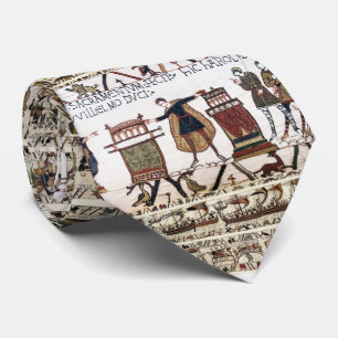 Cravate BAYEUX TAPESTRY Harold a prêté serment sur les rel